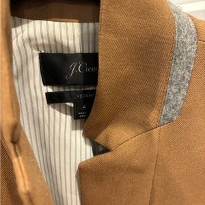 J Crew Regent Blazer, Size 4, Warm Camel